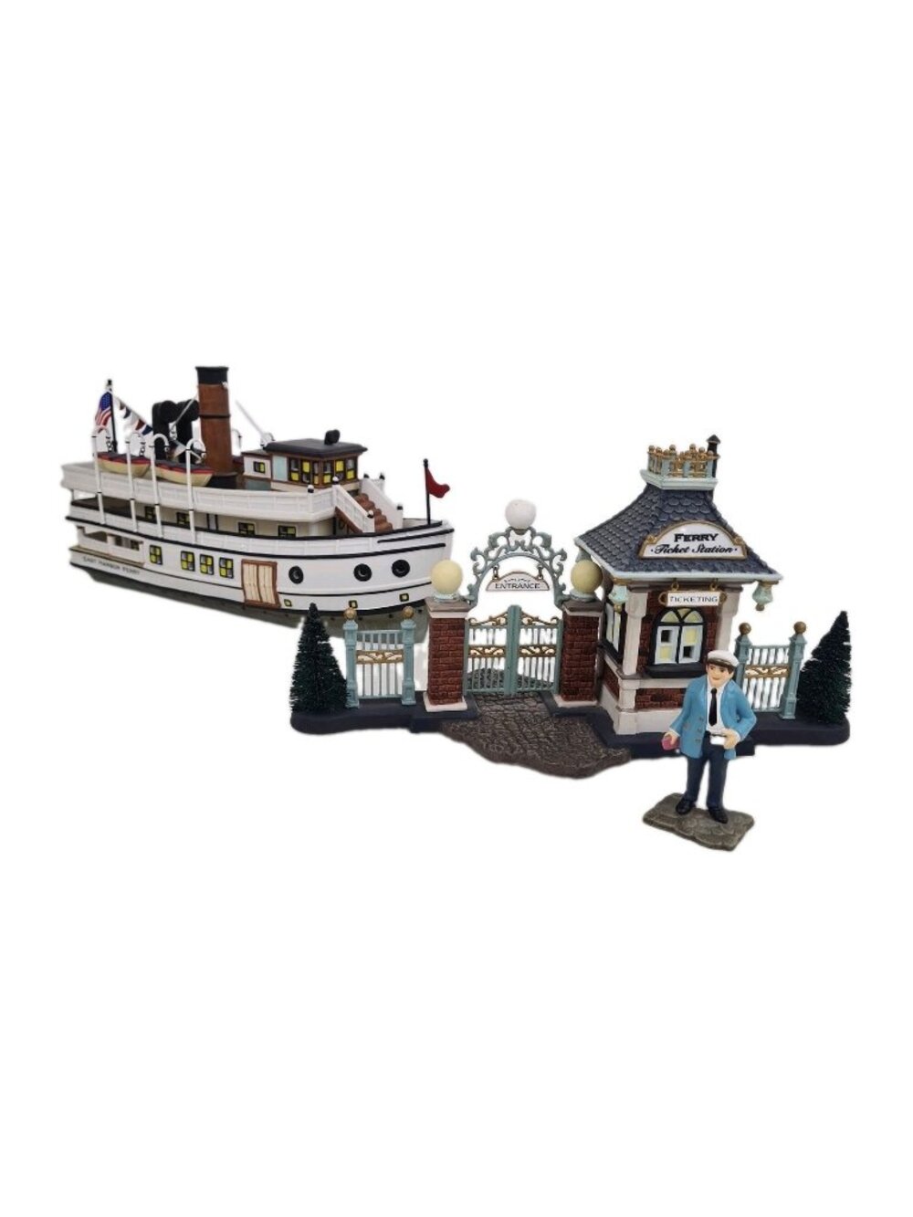 Deparment 56 Christmas in the City Village EAST HARBOR FERRY 59213 Boat Rare